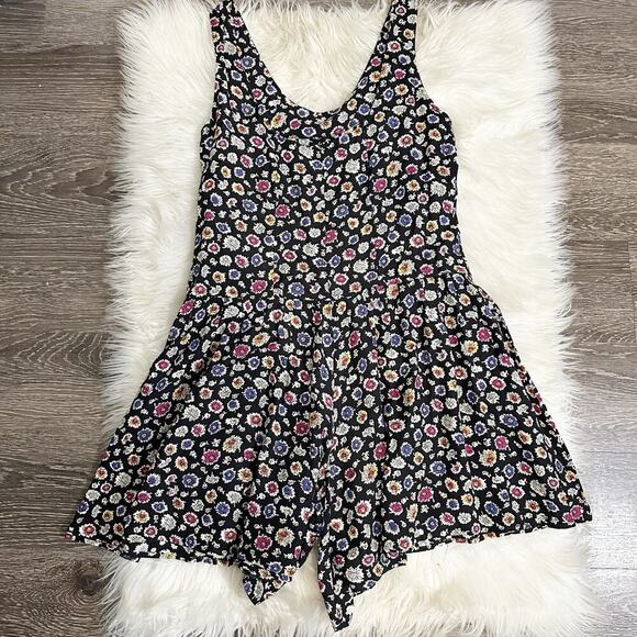 Vintage Y2K The Limited Womens Romper Size XS 90s Floral Scoop Neck Sleeveless - Picture 2 of 5
